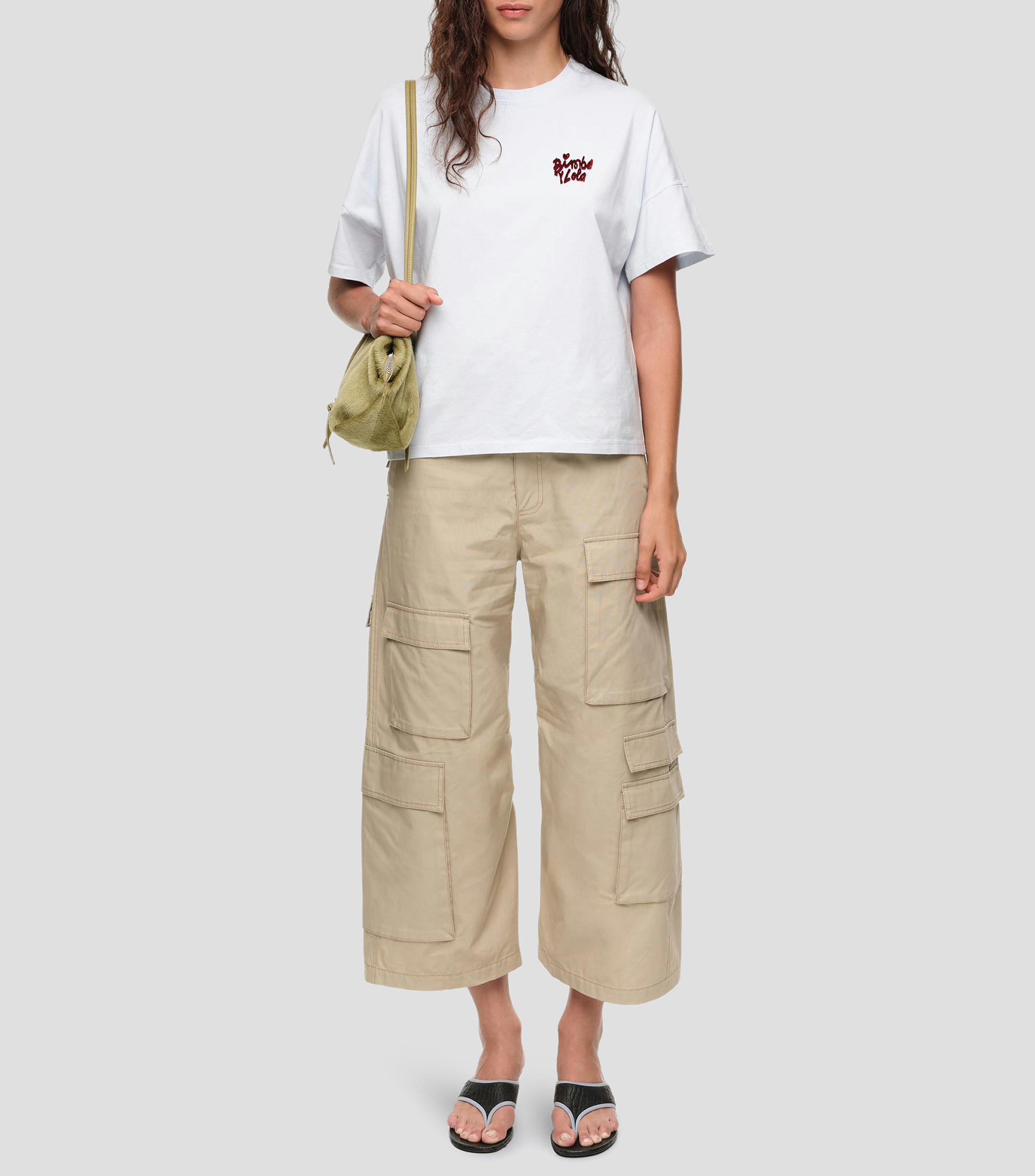 Playera cuello redondo manga corta estampado Mujer